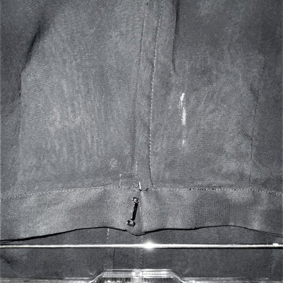 New Without Tags TADASHI Sheer Lined Black Gaucho Pants Size 2 - Picture 4 of 12